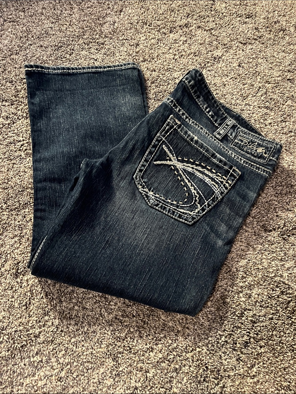 Silver Jeans Y2K Silver Santorini Capri Cropped Jeans